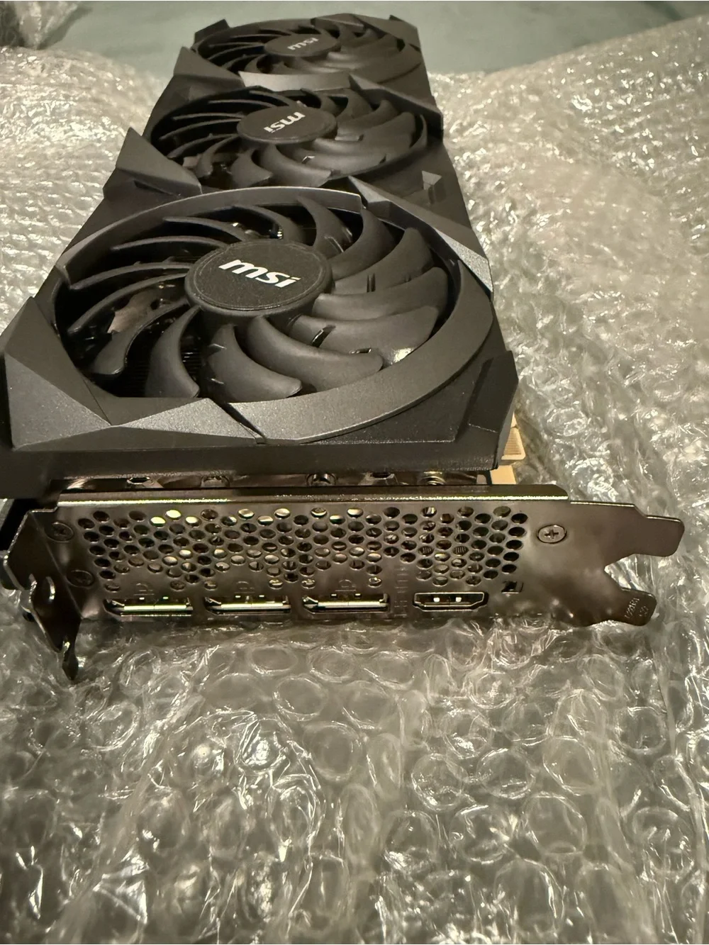 MSI Black Graphics Card Backplate with Silver Dragon Accent